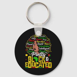 Llavero Bonito Negra Y Educada Yo Soy El Africano Fuerte