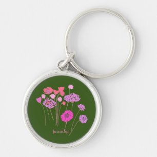 Llavero Bonito Olive floral moderno
