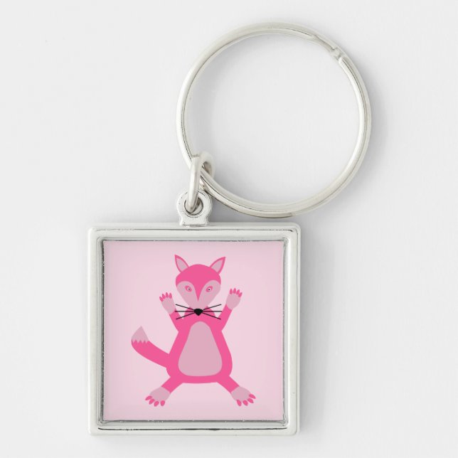 Llavero Bonito Pink Baby Fox (Frente)