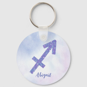 Llavero Bonito Sagittarius Astrología Rótulo Personalizado