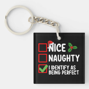 Llavero Bonito Travieso Me Identifico Como Siendo Navidad 