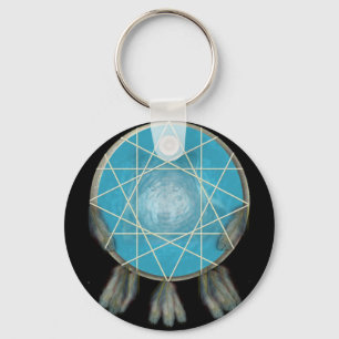 Llavero Bonito Wolf Dream Catcher Keychain