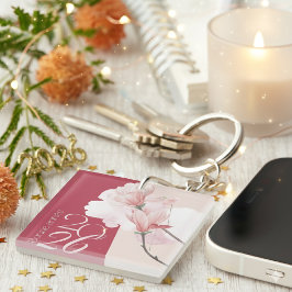 Llavero Bonne Année 2026 Floral Keychain