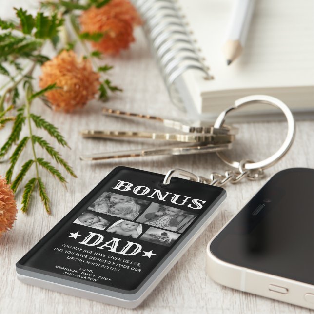 Llavero Bonus Dad 5 Photo Fathers Day (Frente Derecha)