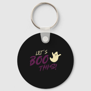 Llavero ¡Boo esto! Cita del lema de Ghost Halloween