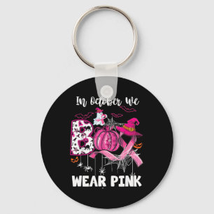 Llavero Boo Halloween Calabaza Cinta rosa Leche de Bruja p