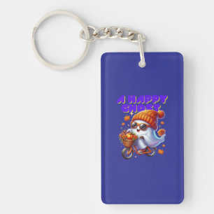 Llavero Boo Halloween Ghost Milk Tea Keychain