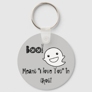 Llavero BOO Significa que te amo pulsando