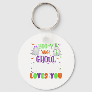 Llavero Boo-y O Hermana Ghoul Te Ama Por Halloween Hombres