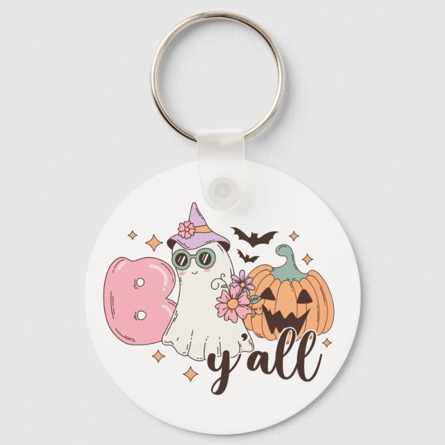 Llavero Boo Y'All Halloween (Anverso)