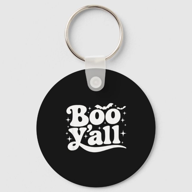 Llavero Boo Y'all Southern Retro Halloween Quote Saying Ba (Anverso)