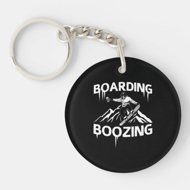Llavero Boodificación de Snowboard (Frente)