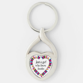 Llavero Book Girl Heart Keychain
