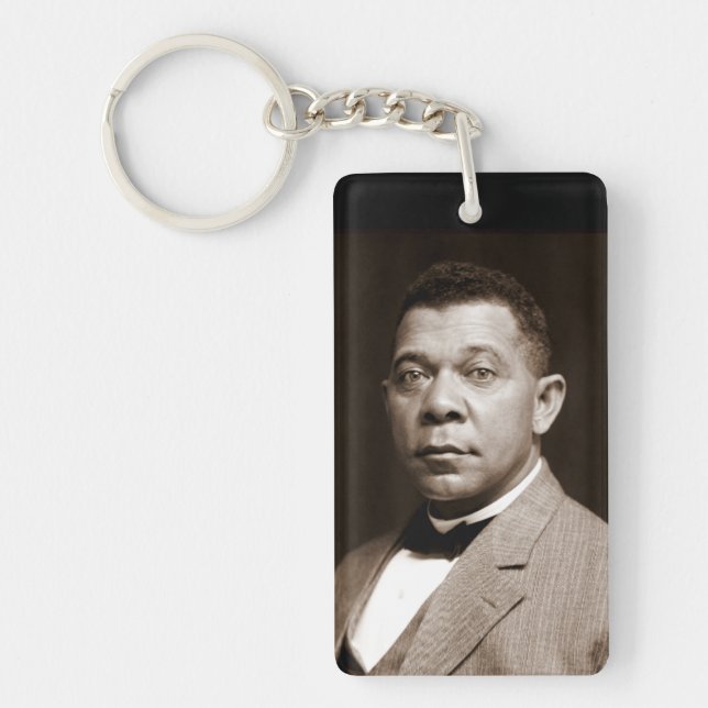 Llavero Booker Washington: Educador afroamericano (Frente)