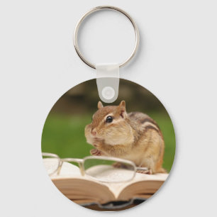 Llavero Booklover Chipmunk Keychain
