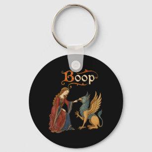 Llavero Boop Caballero Medieval Dragón Divertido Hombres R