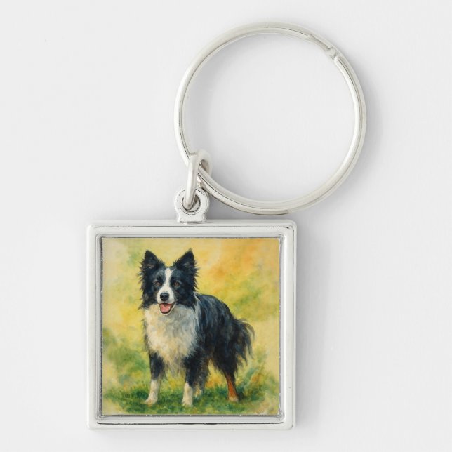 Llavero Border Collie (Frente)