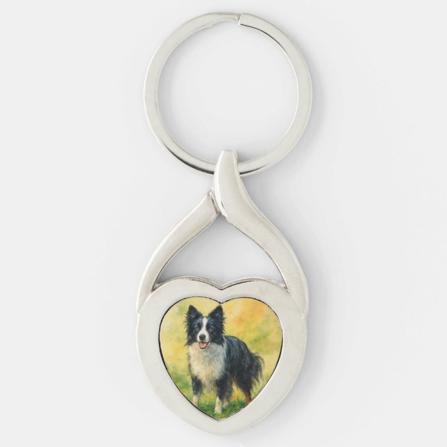 Llavero Border Collie (Anverso)