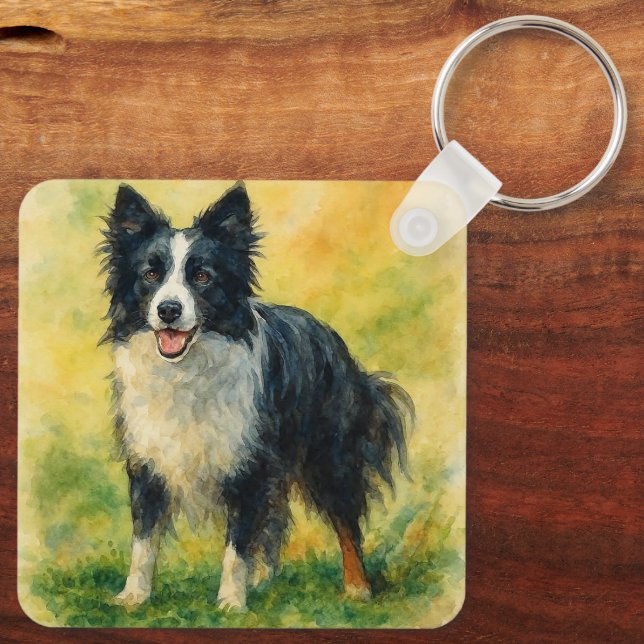 Llavero Border Collie (Reverso )