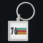 Llavero Born in 1976 vintage 50th birthday gift<br><div class="desc">Add some originality to your wardrobe with this vintage sunset birthday graphic design featuring an awesome typography font. It's a great gift idea for men,  women,  husbands,  wives,  grandmothers,  and grandfathers who will love this unique artwork. The perfect funny holiday present for a happy birthday party.</div>