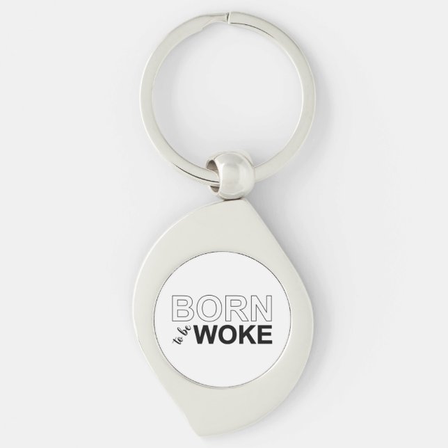 Llavero Born To Be Woke (Anverso)