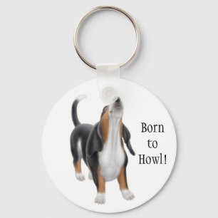 Llavero Born to Howl Hound Keychain