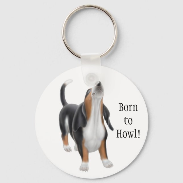 Llavero Born to Howl Hound Keychain (Anverso)
