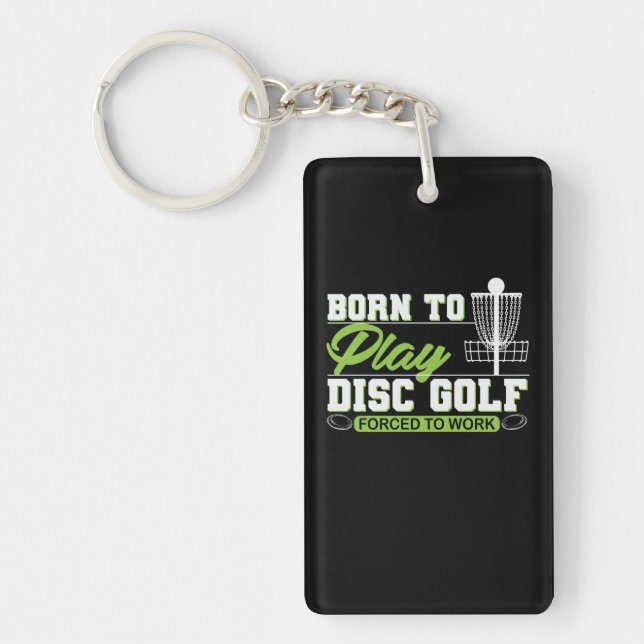 Llavero Born to Play Disc Golf (Frente)