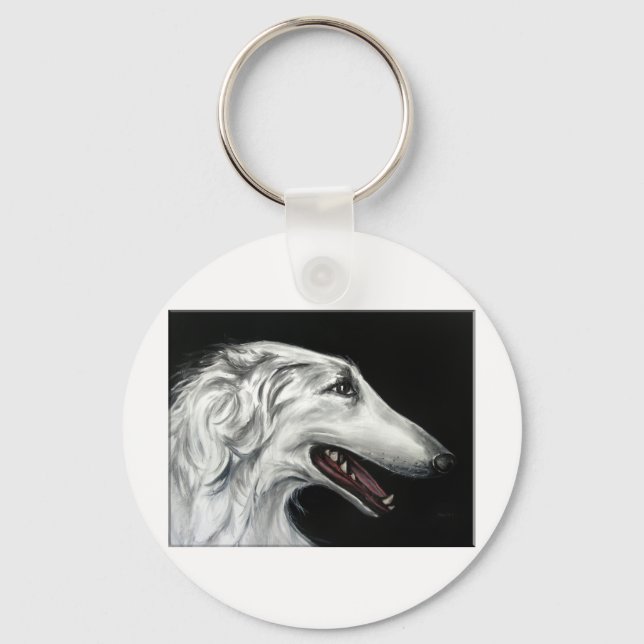 Llavero borzoi (Anverso)