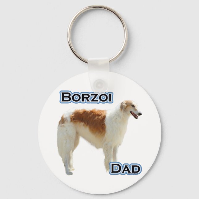Llavero Borzoi Dad 4 - Keychain (Anverso)