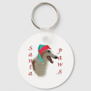 Llavero Borzoi Santa Paws