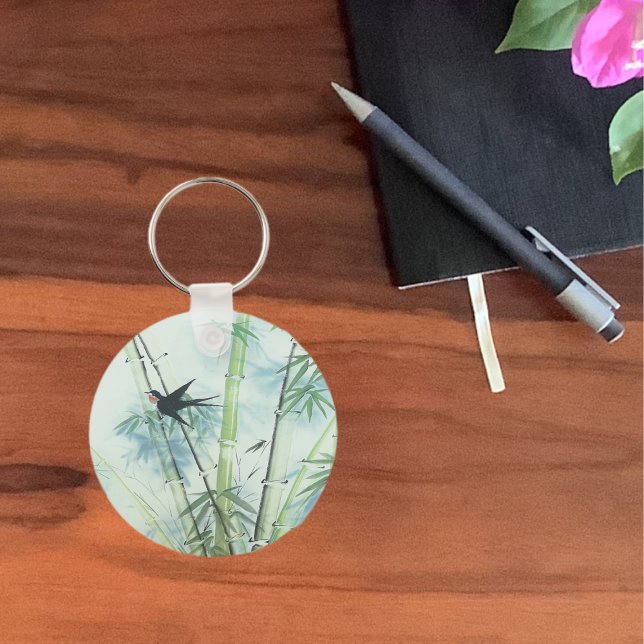 Llavero Bosque de bambú - verde (Subido por el creador)