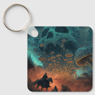 Llavero Bosque de fantasía oscura
