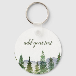 Llavero Bosque de Pino Personalizado