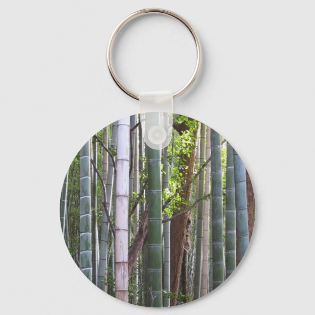 Llavero Bosque japonés gigante de bambú, Sagano, Kioto, Ja (Anverso)