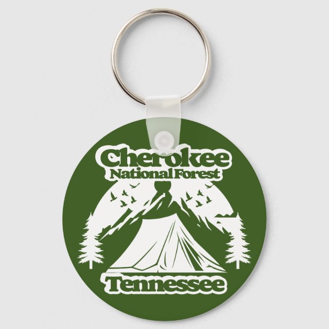 Llavero Bosque nacional de Cherokee Tennessee (Anverso)