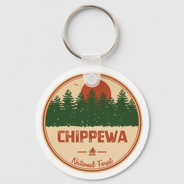 Llavero Bosque nacional de Chippewa (Anverso)