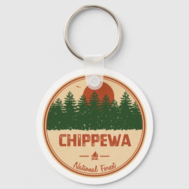 Llavero Bosque nacional de Chippewa (Anverso)