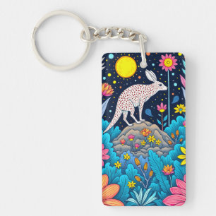 Llavero Bosque nocturno de ensueño