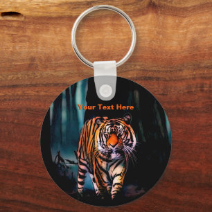 Llavero Bosque oscuro del tigre brillante