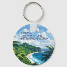 Bosque pluvial de la playa de Samoa Americana