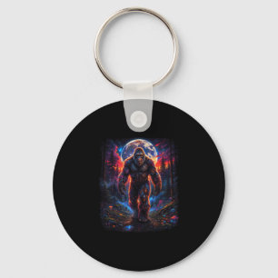 Llavero Bosque retro sasquatch bigfoot senderismo naturale