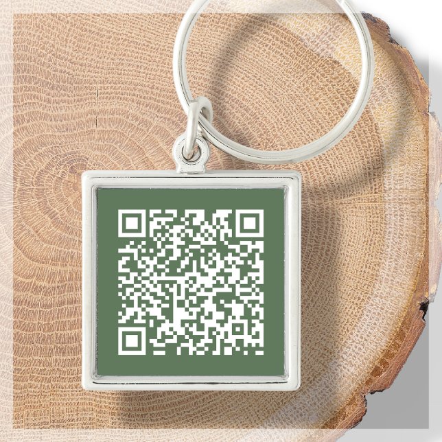 Llavero Bosque verde | Cadena de claves de código QR del P (Subido por el creador)