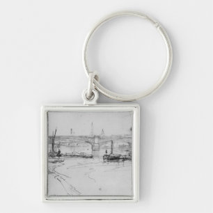 Llavero Bosquejo del puente de Londres, 1860