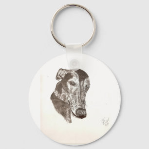 Llavero Bosquejo soñoliento del galgo de Cofax-the
