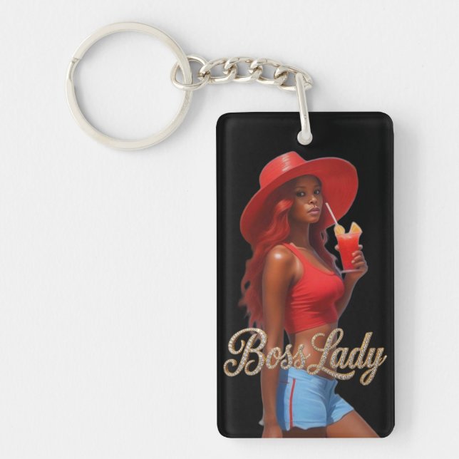 Llavero Boss Lady Acrylic Keychain (Frente)