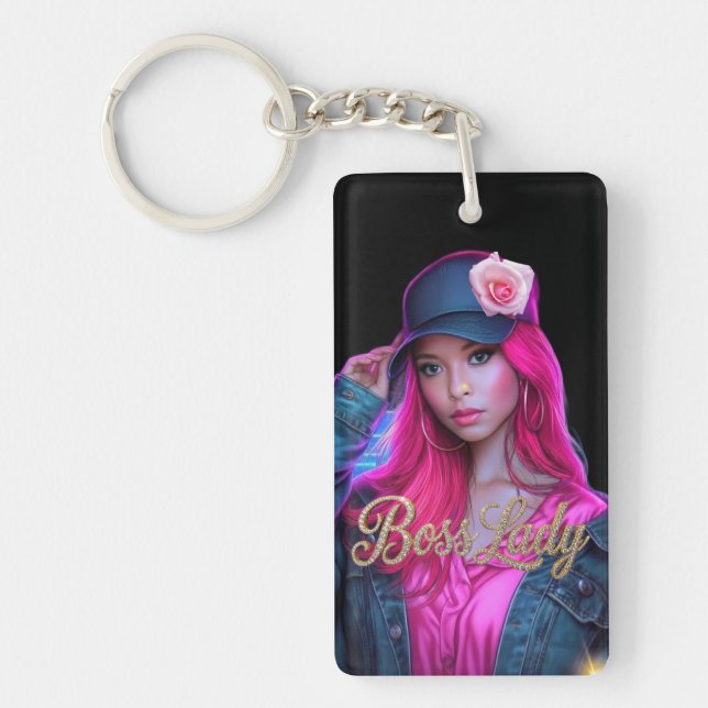 Llavero Boss Lady Acrylic Keychain (Frente)