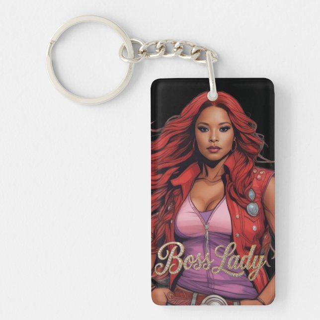 Llavero Boss Lady Acrylic Keychain (Frente)