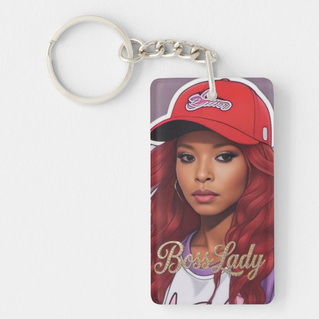 Llavero Boss Lady Acrylic Keychain (Frente)