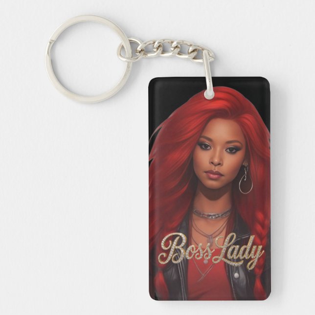 Llavero Boss Lady Acrylic Keychain (Frente)